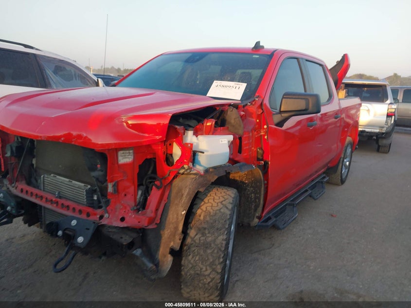 Vin: 1gcpdbek9pz100192, lot: 46308357, chevrolet silverado 1500 4wd  short bed custom 20232