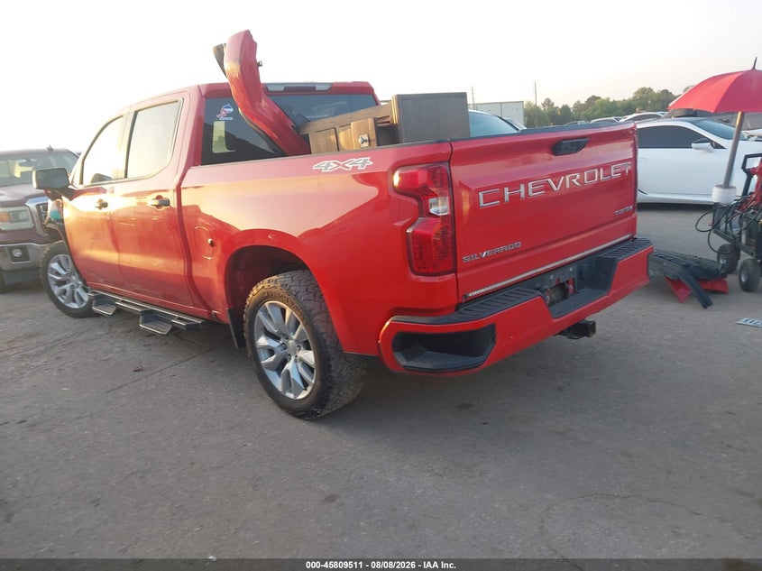Vin: 1gcpdbek9pz100192, lot: 46308357, chevrolet silverado 1500 4wd  short bed custom 20233