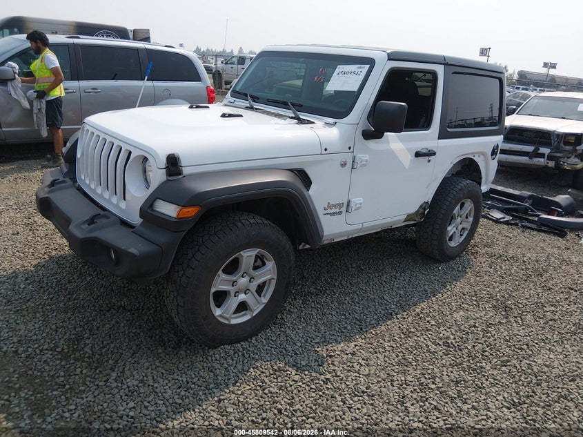 Vin: 1c4hjxag3mw512780, lot: 46308388, jeep wrangler sport s 4x4 20212