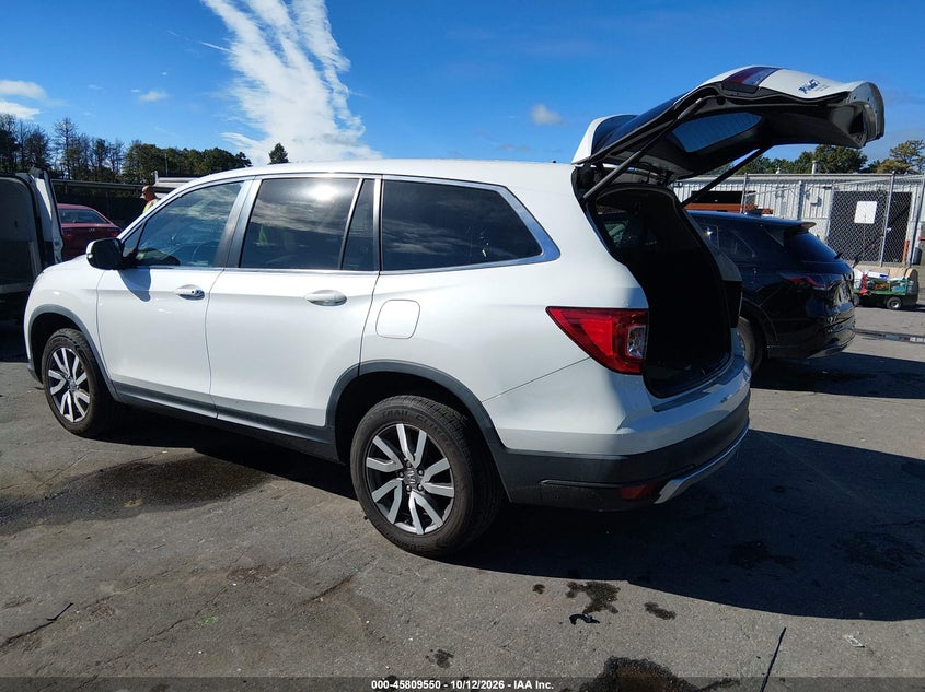 Vin: 5fnyf6h52mb032668, lot: 46308396, honda pilot awd ex-l 20213