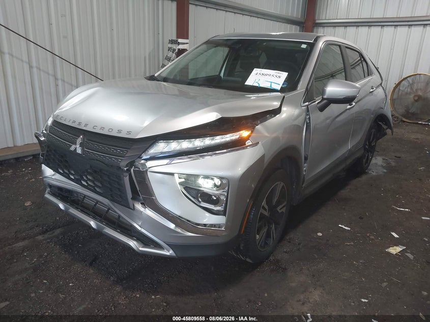 Vin: ja4atwaa7pz019909, lot: 46308404, mitsubishi eclipse cross se s-awc/sel s-awc 20232