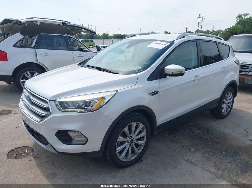 Vin: 1fmcu0j92hub31395, lot: 46308466, ford escape titanium 20172