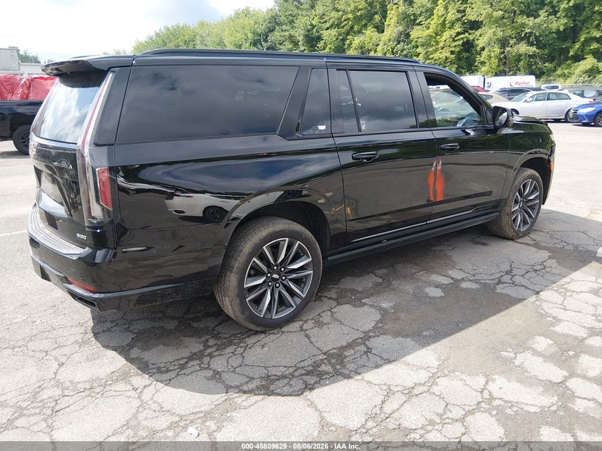 Vin: 1gys4pkl4mr205782, lot: 46308475, cadillac escalade esv 4wd sport 20214