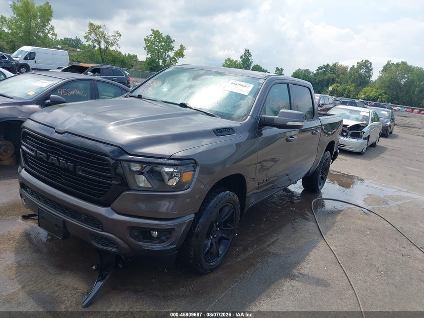 Vin: 1c6rrffg8ln101922, lot: 46308533, ram 1500 big horn  4x4 5'7 box 20202