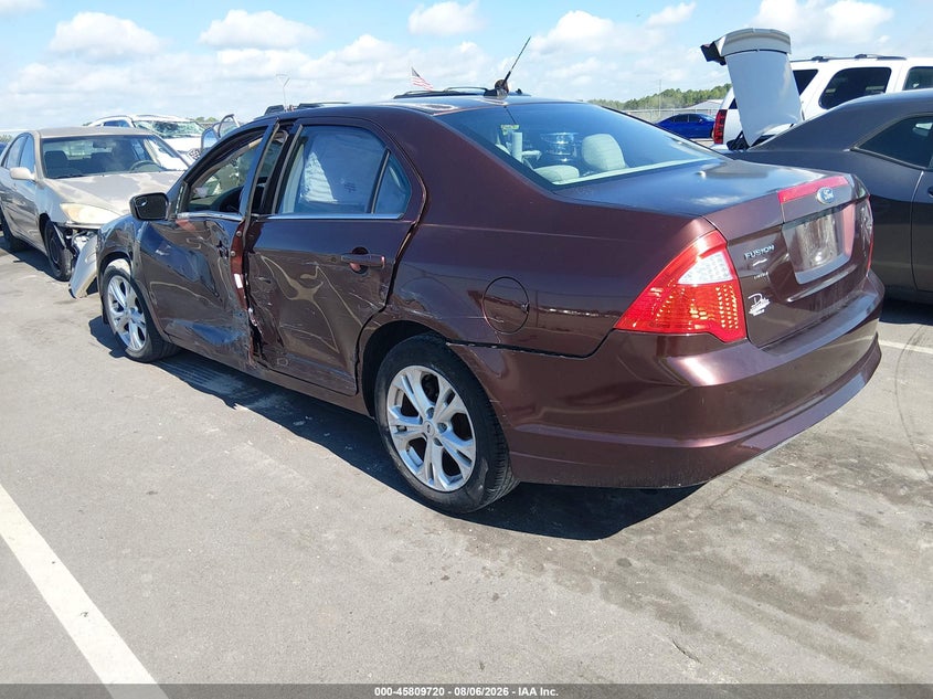 Vin: 3fahp0ha7cr141301, lot: 46308566, ford fusion se 20123