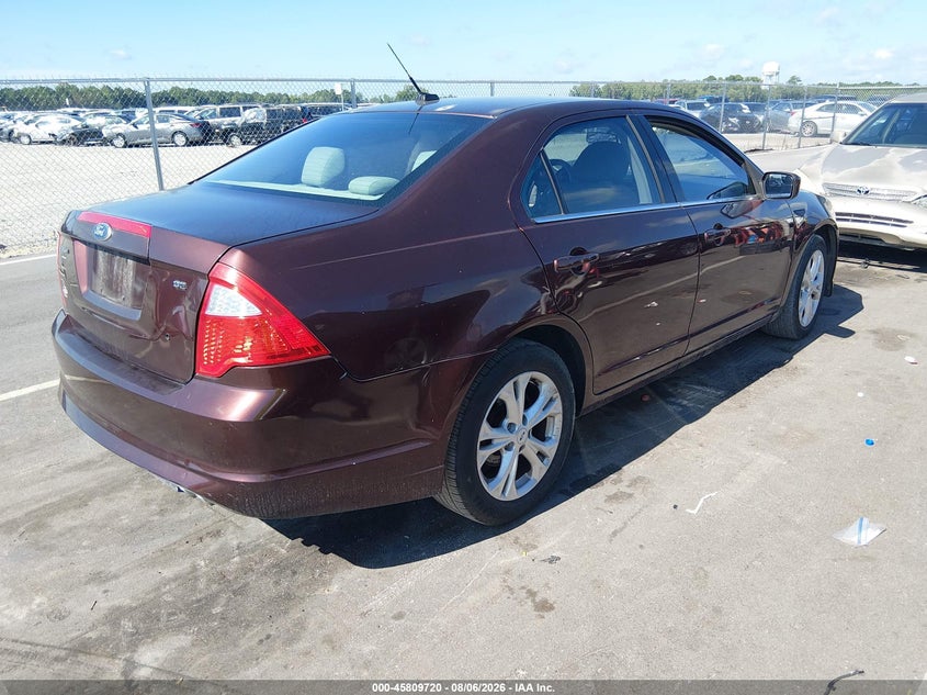 Vin: 3fahp0ha7cr141301, lot: 46308566, ford fusion se 20124