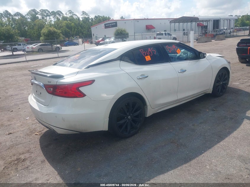 Vin: 1n4aa6apxgc379149, lot: 46308590, nissan maxima 3.5 sv 20164