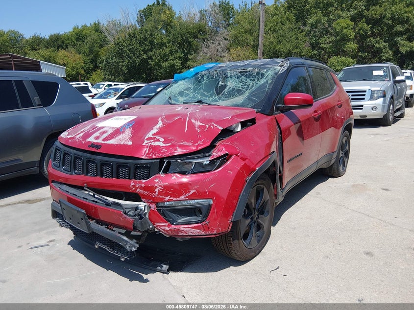 Vin: 3c4njcbb2kt797098, lot: 46308593, jeep compass altitude fwd 20192