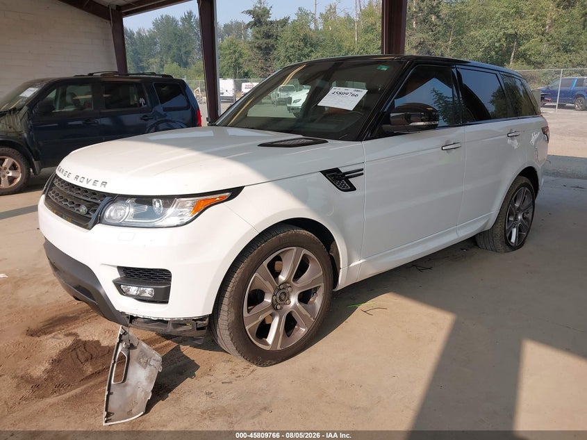 Vin: salwr2vf3fa618949, lot: 46308611, land rover range rover sport 3.0l v6 supercharged hse 20152