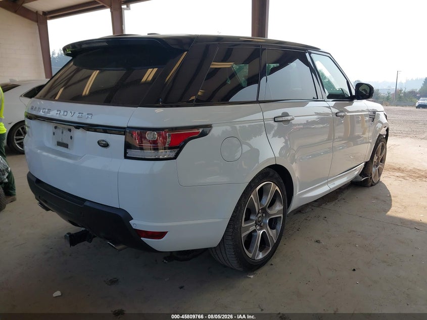 Vin: salwr2vf3fa618949, lot: 46308611, land rover range rover sport 3.0l v6 supercharged hse 20154