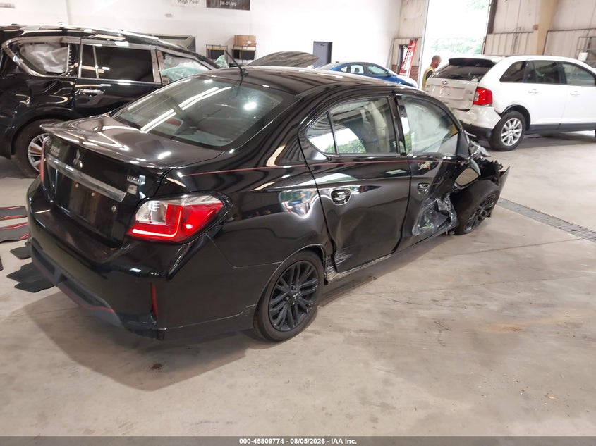Vin: ml32fufjxrhf02002, lot: 46308620, mitsubishi mirage g4 black edition 20244