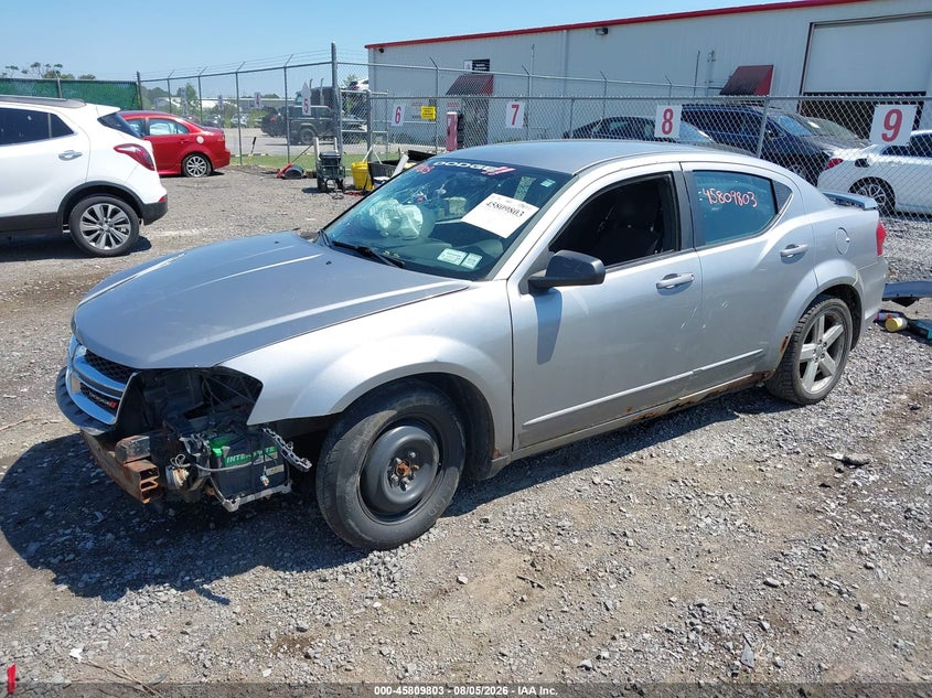 Vin: 1c3cdzab8dn741354, lot: 46308649, dodge avenger se 20132