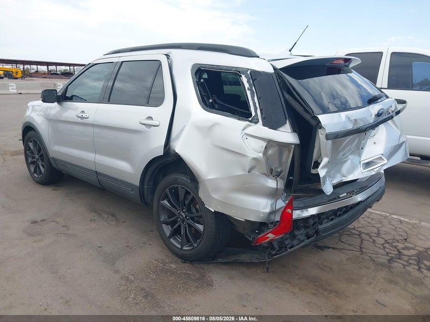 Vin: 1fm5k7d82jga80981, lot: 46308662, ford explorer xlt 20183