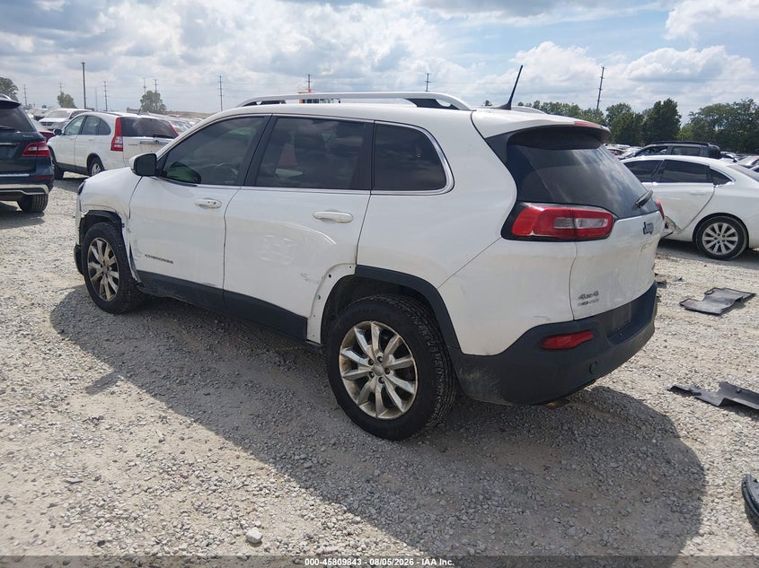 Vin: 1c4pjmdb6gw104367, lot: 46308689, jeep cherokee limited 20163