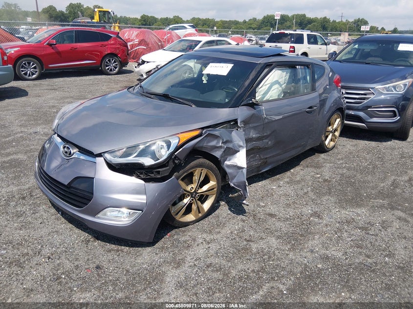 Vin: kmhtc6ad7gu267580, lot: 46308717, hyundai veloster 20162