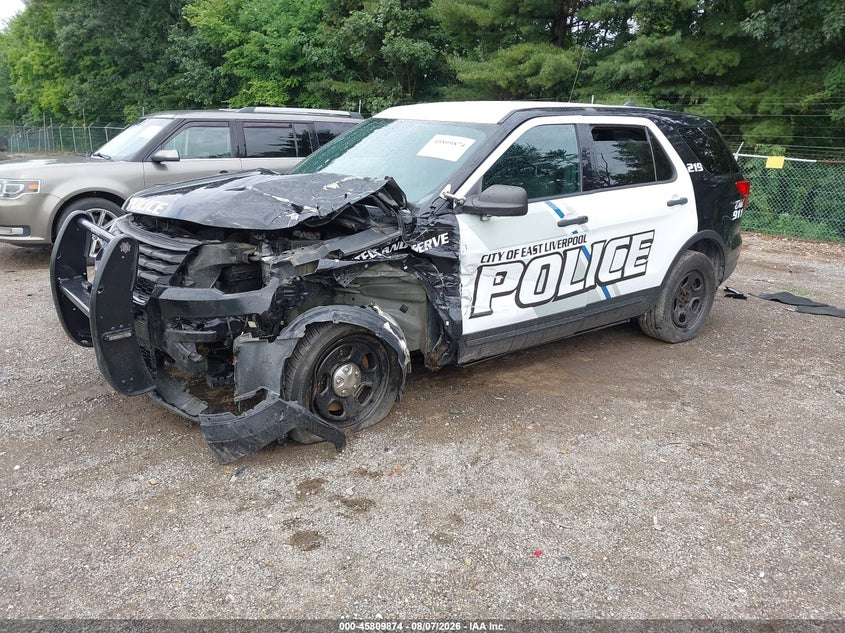 Vin: 1fm5k8ar6kga31254, lot: 46308720, ford police interceptor utility 20192