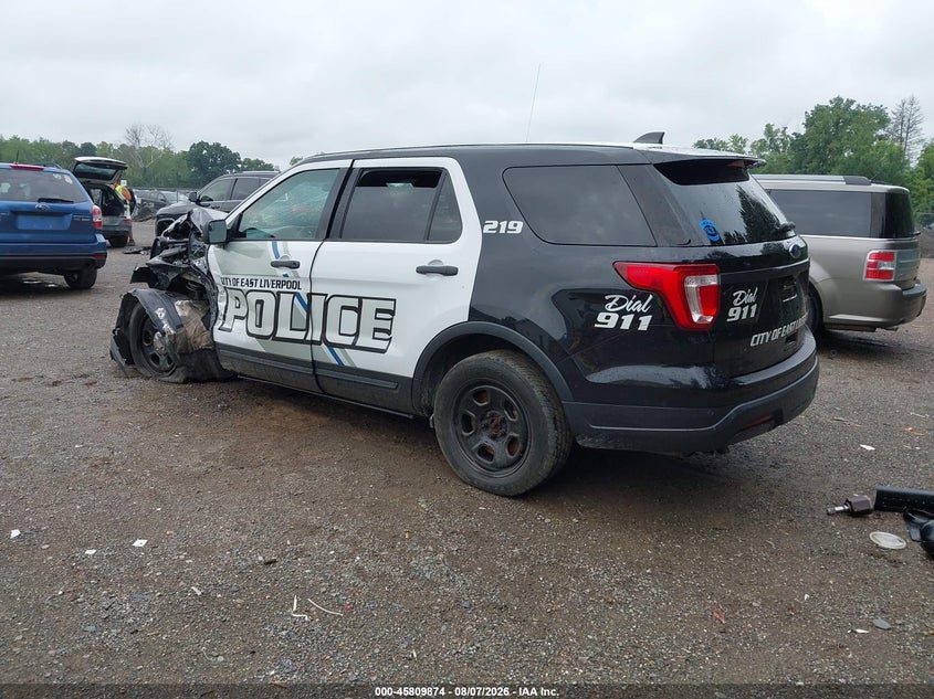 Vin: 1fm5k8ar6kga31254, lot: 46308720, ford police interceptor utility 20193