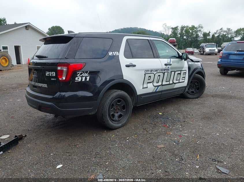 Vin: 1fm5k8ar6kga31254, lot: 46308720, ford police interceptor utility 20194