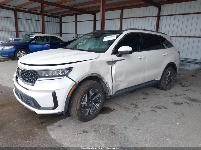 Vin: kndrh4lg0m5045626, lot: 46308735, kia sorento hybrid ex 20212