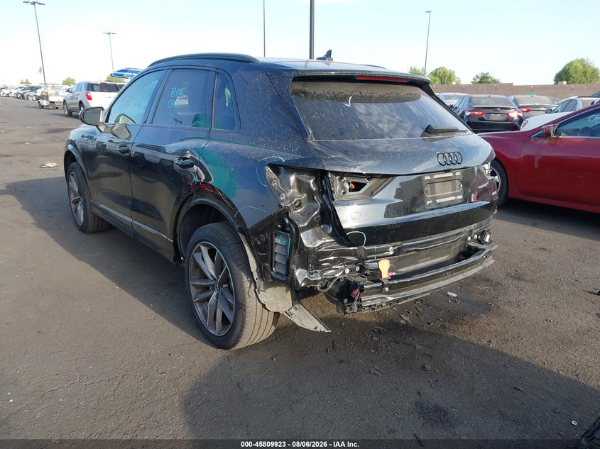 Vin: wa1eecf37m1106420, lot: 46308769, audi q3 premium plus 45 tfsi s line quattro tiptronic 20213