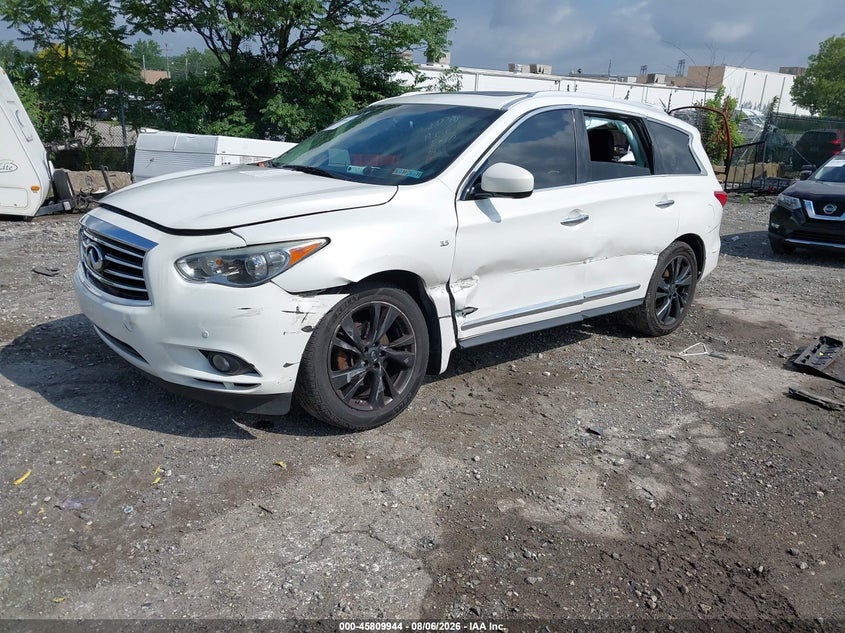Vin: 5n1al0mm7ec547695, lot: 46308789, infiniti qx60 20142