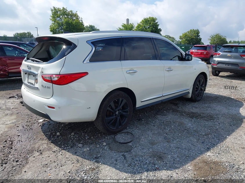 Vin: 5n1al0mm7ec547695, lot: 46308789, infiniti qx60 20144