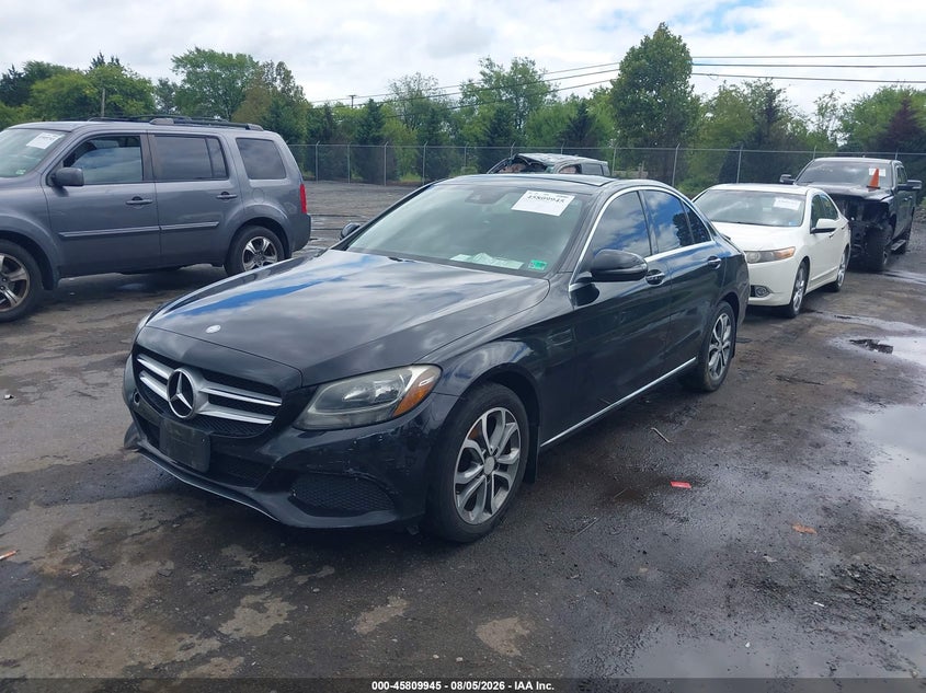 Vin: wddwf4kb1gr143405, lot: 46308791, mercedes-benz c 300 4matic 20162