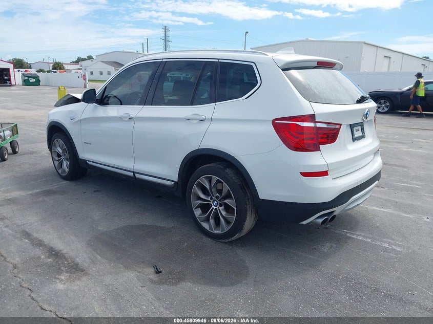 Vin: 5uxwx9c59f0d61402, lot: 46308792, bmw x3 xdrive28i 20153