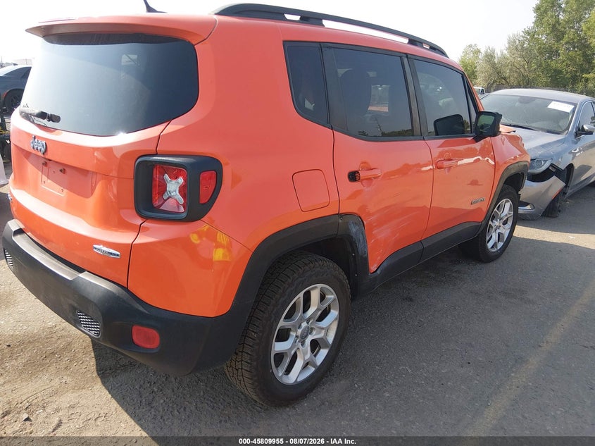 Vin: zaccjbbt5fpb99353, lot: 46308801, jeep renegade latitude 20154