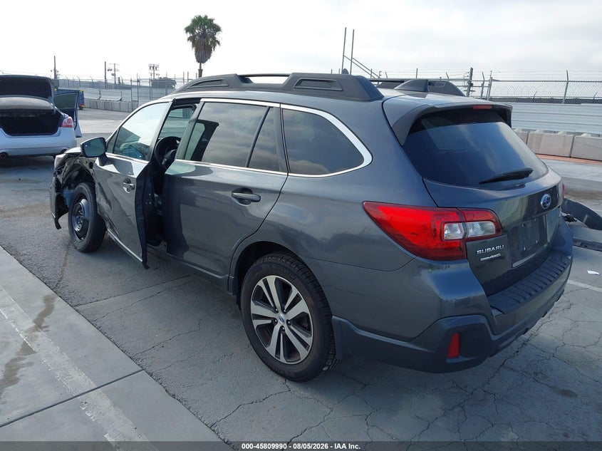 Vin: 4s4bsanc8j3304491, lot: 46308836, subaru outback 2.5i limited 20183
