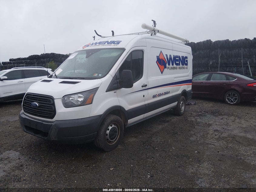 Vin: 1ftyr2cg9jkb24111, lot: 46308854, ford transit-250 20182