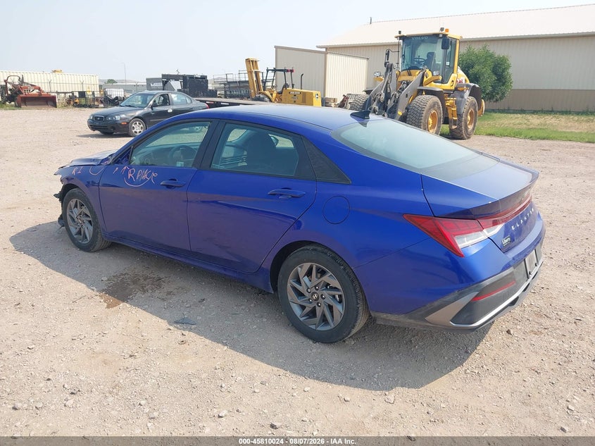 Vin: kmhlm4dj3ru120985, lot: 46308869, hyundai elantra hybrid blue 20243