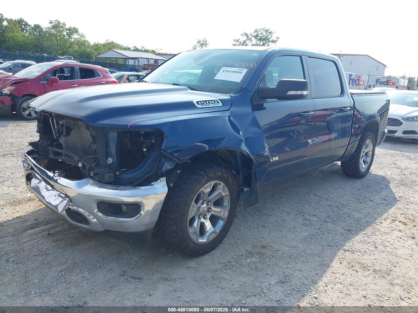 Vin: 1c6srfft4mn770253, lot: 46308926, ram 1500 big horn  4x4 5'7 box 20212