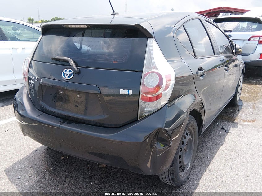 Vin: jtdkdtb32e1073796, lot: 46308961, toyota prius c two 20144