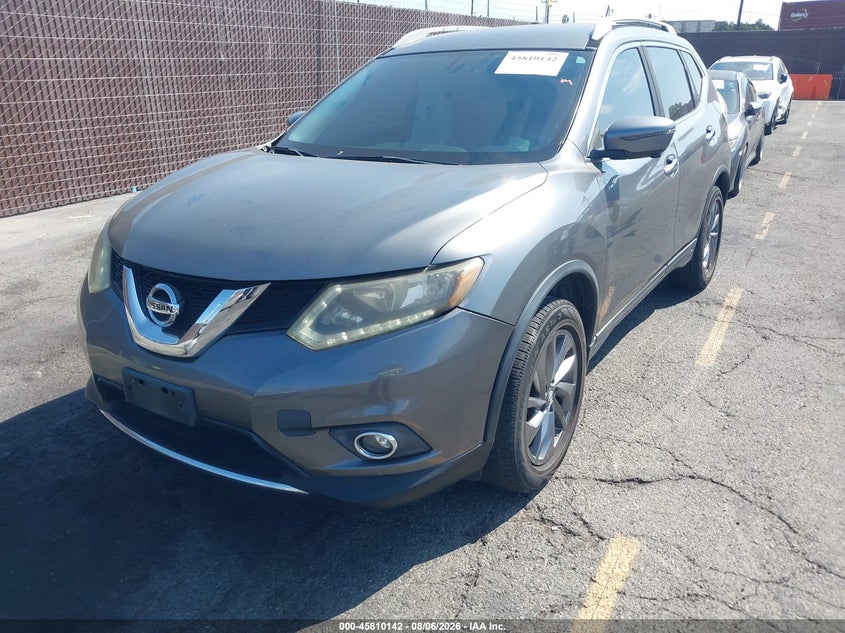 Vin: jn8at2mvxgw131946, lot: 46308989, nissan rogue sl 20162
