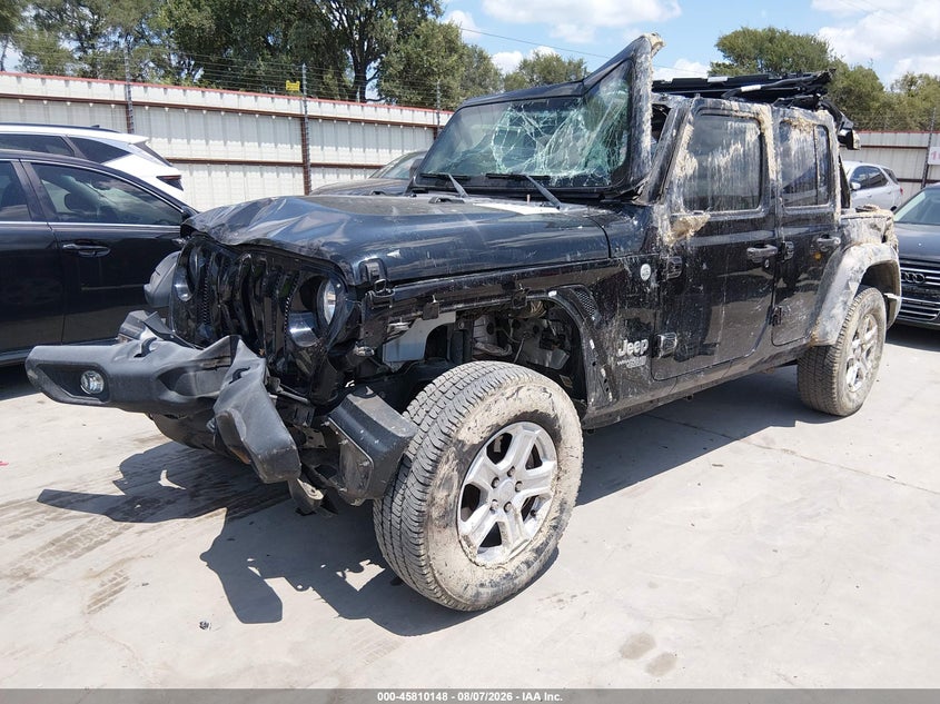 Vin: 1c4hjxdn7lw226732, lot: 46308994, jeep wrangler unlimited sport s 4x4 20202
