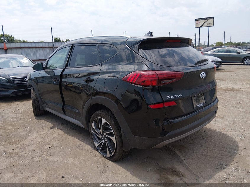 Vin: km8j33al6mu301260, lot: 46309033, hyundai tucson sport 20213