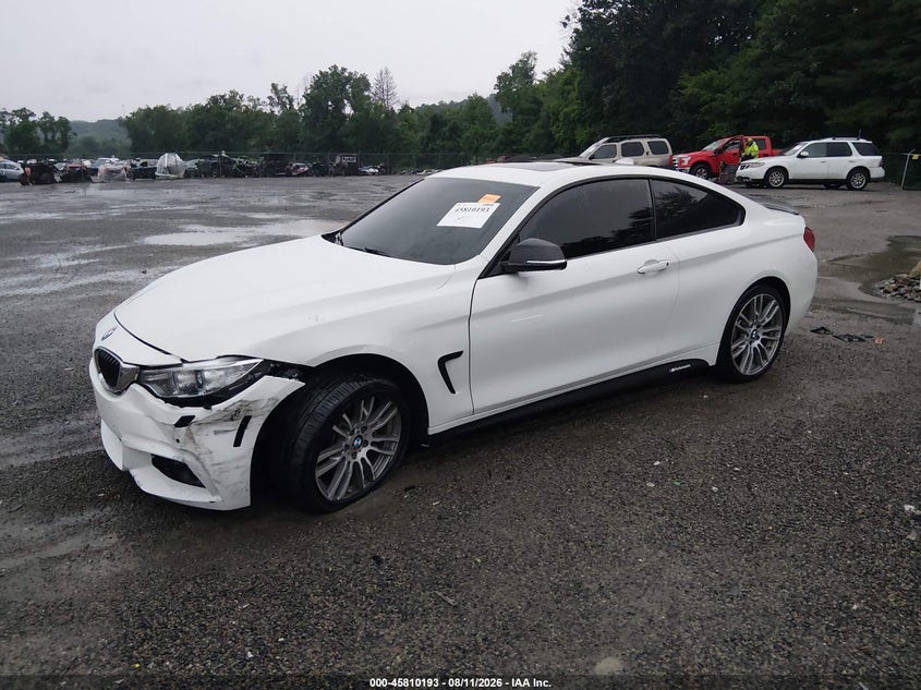2016 BMW 4er, Engine Damage, IAAI, VIN WBA3N9C59GK250214 — photo 2