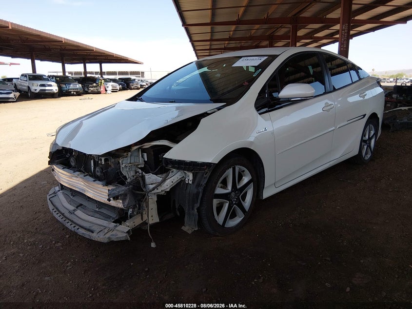 Vin: jtdkarfu1j3061913, lot: 46309074, toyota prius four touring 20182