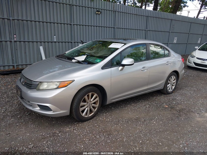Vin: 19xfb2f91ce322843, lot: 46309101, honda civic ex-l 20122
