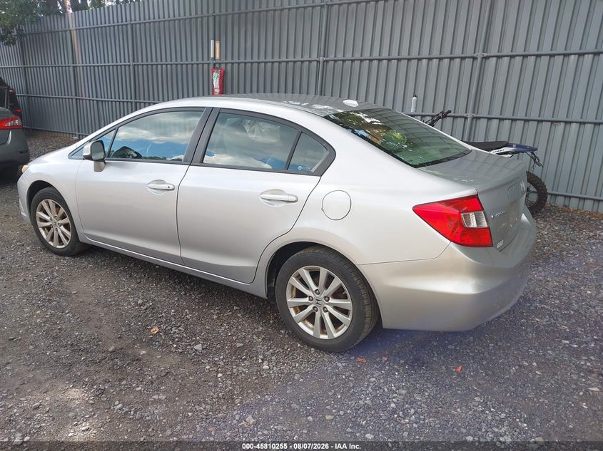 Vin: 19xfb2f91ce322843, lot: 46309101, honda civic ex-l 20123