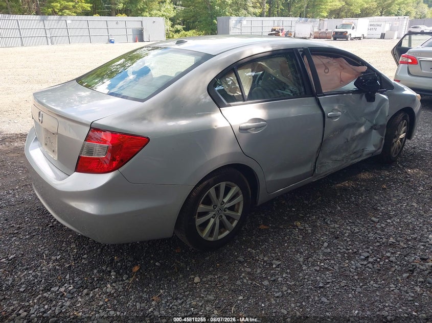 Vin: 19xfb2f91ce322843, lot: 46309101, honda civic ex-l 20124