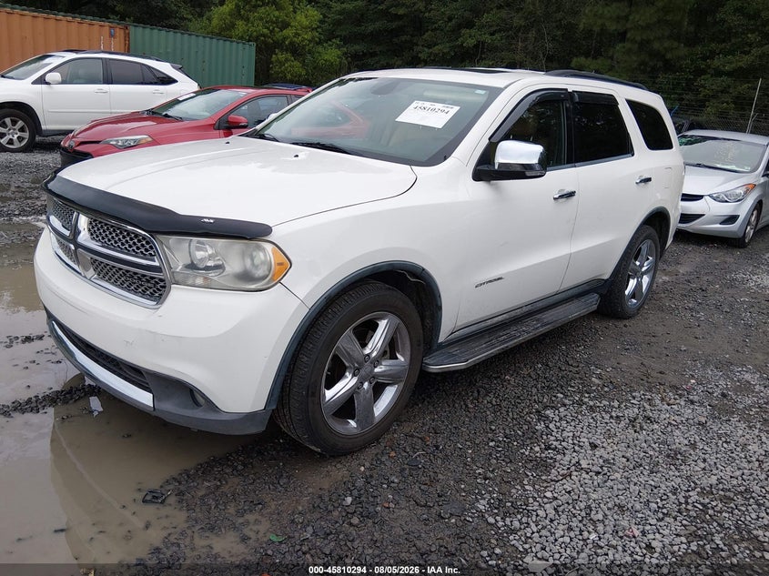 Vin: 1d4se5gt7bc695637, lot: 46309140, dodge durango citadel 20112