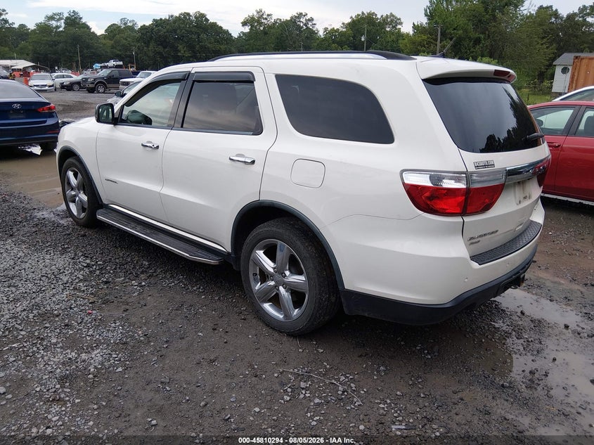 Vin: 1d4se5gt7bc695637, lot: 46309140, dodge durango citadel 20113