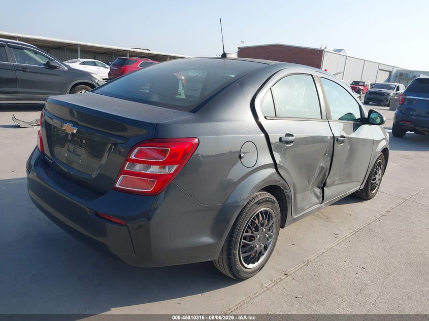 Vin: 1g1jb5sh1h4130123, lot: 46309162, chevrolet sonic ls auto 20174