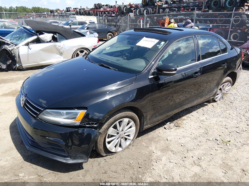 Vin: 3vwd17aj6fm414594, lot: 46309165, volkswagen jetta 1.8t se 20152