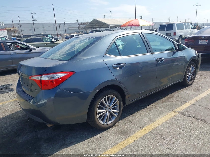 Vin: 5yfburhe2ep074597, lot: 46309167, toyota corolla le plus 20144