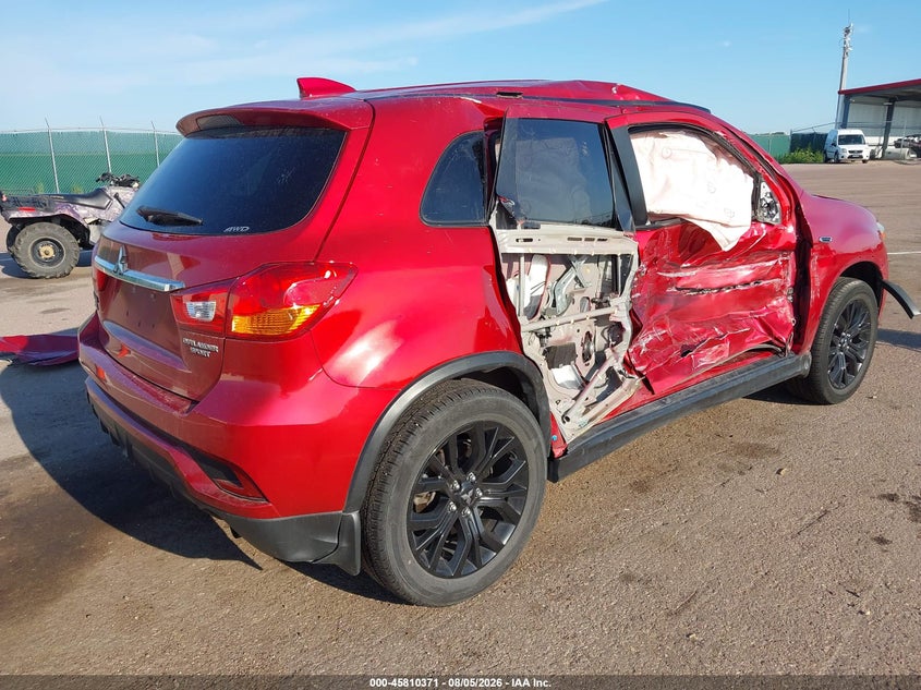 Vin: ja4ar3au1ju005449, lot: 46309217, mitsubishi outlander sport 2.0 le 20184