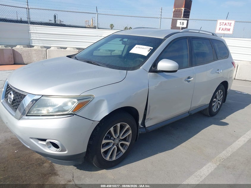 Vin: 5n1ar2mn7ec734597, lot: 46309223, nissan pathfinder sv 20142