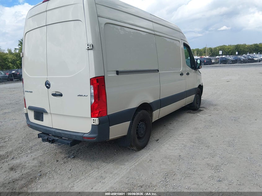 Vin: w1y4kbhy5pt138784, lot: 46309247, mercedes-benz sprinter 2500 standard roof 4-cyl diesel 20234